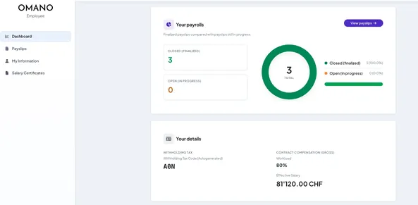 An employee’s own view of their payslips